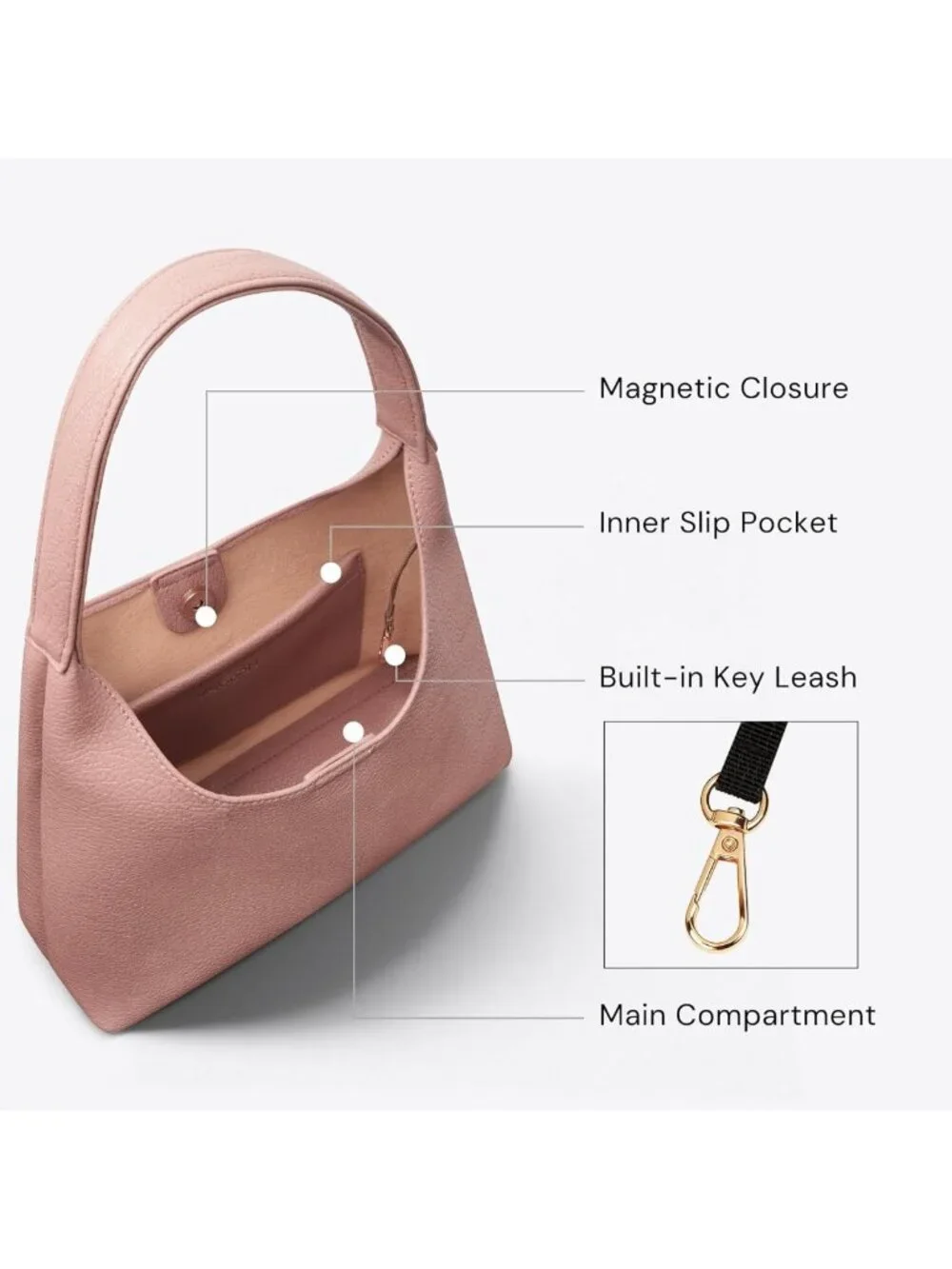 Trendy Slouchy Hobo Bag for Women | Small Everyday Purse | Chic Shoulder Bag